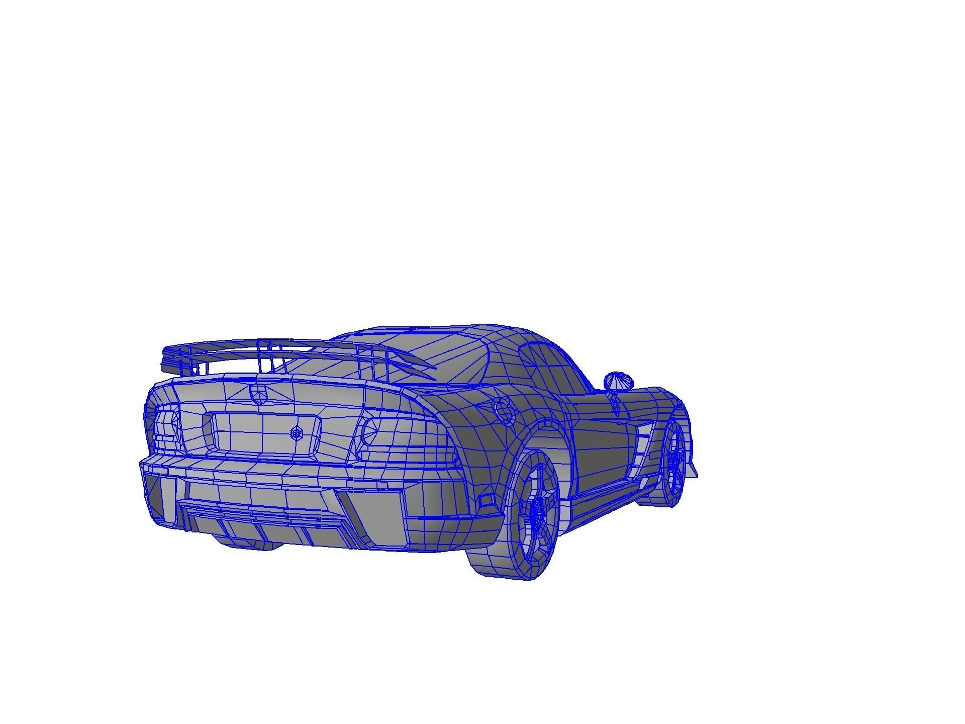 DODGE VIPER SRT 10 Upgraded Low-poly 3D model_63
