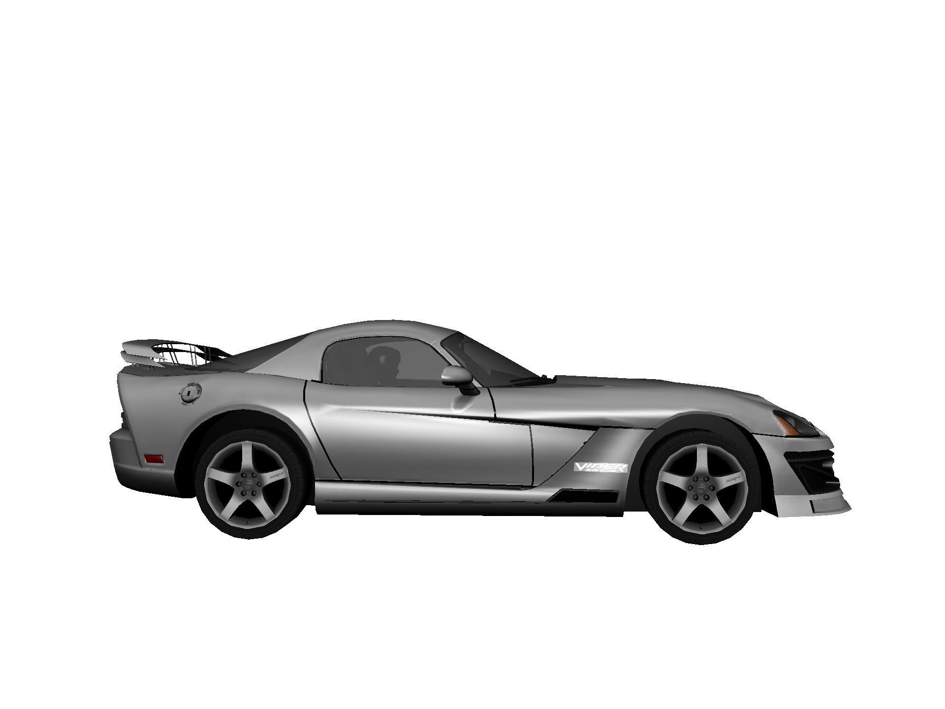 DODGE VIPER SRT 10 Upgraded Low-poly 3D model_11