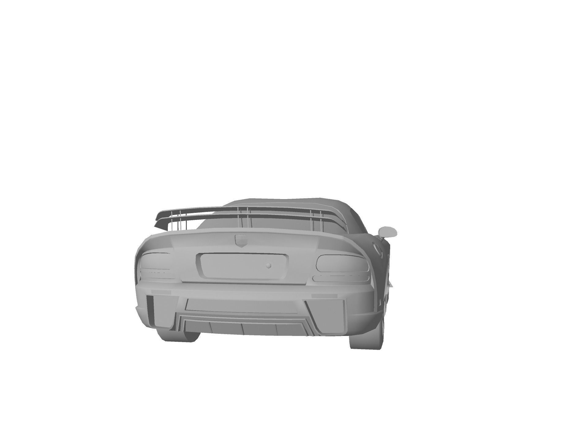 DODGE VIPER SRT 10 Upgraded Low-poly 3D model_31