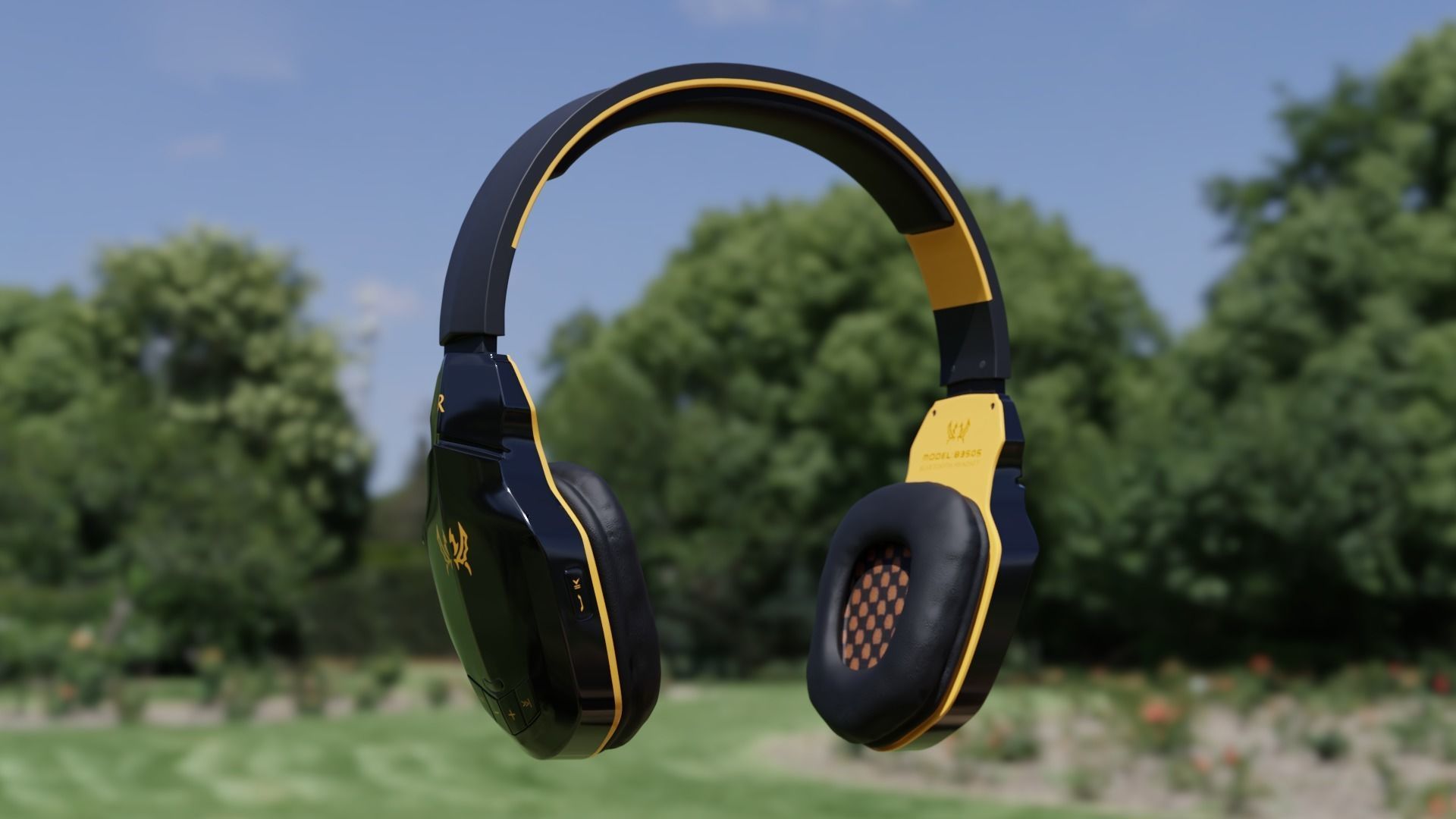 Bluetooth Headset  Free 3D model_3