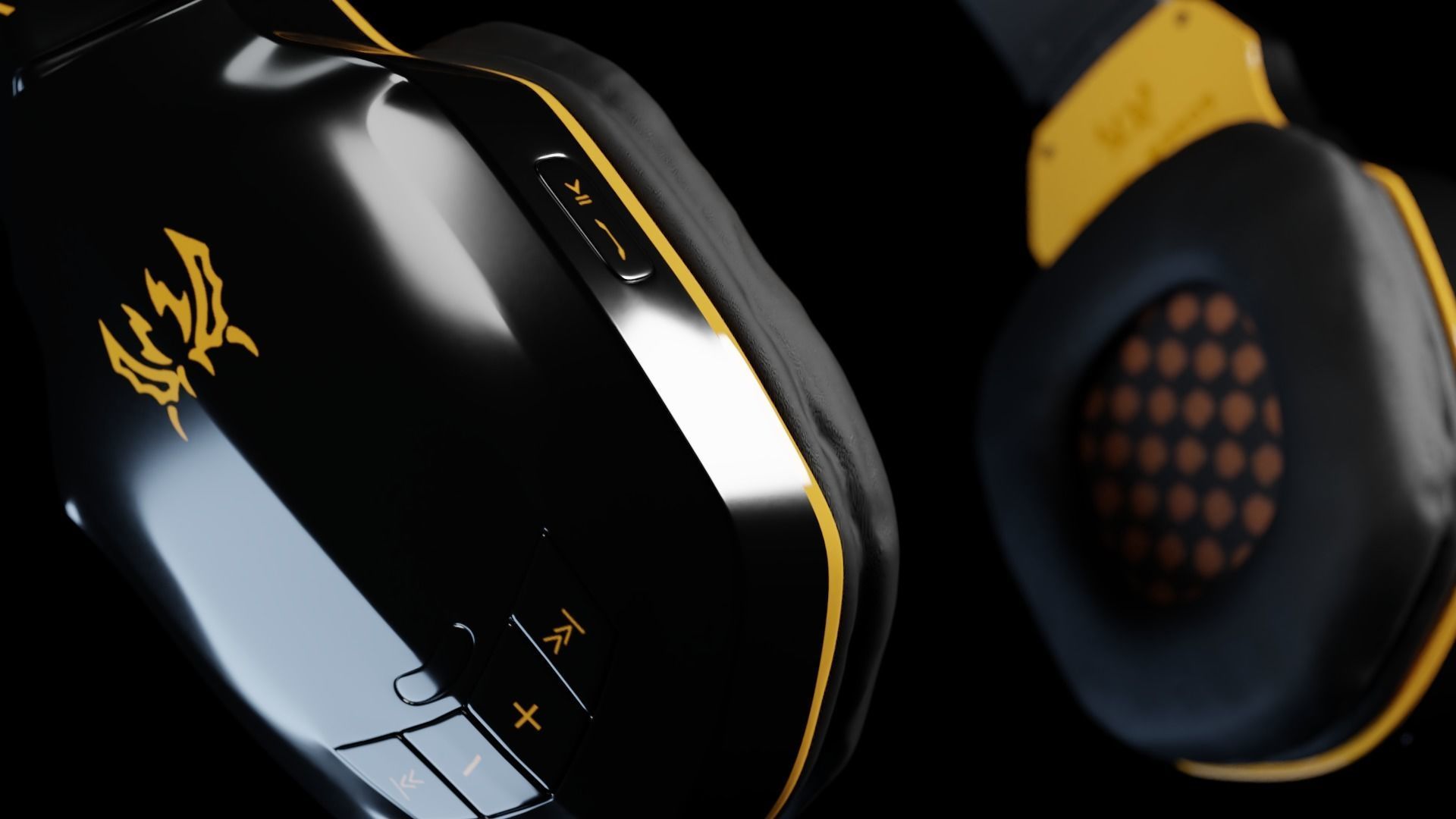 Bluetooth Headset  Free 3D model_1