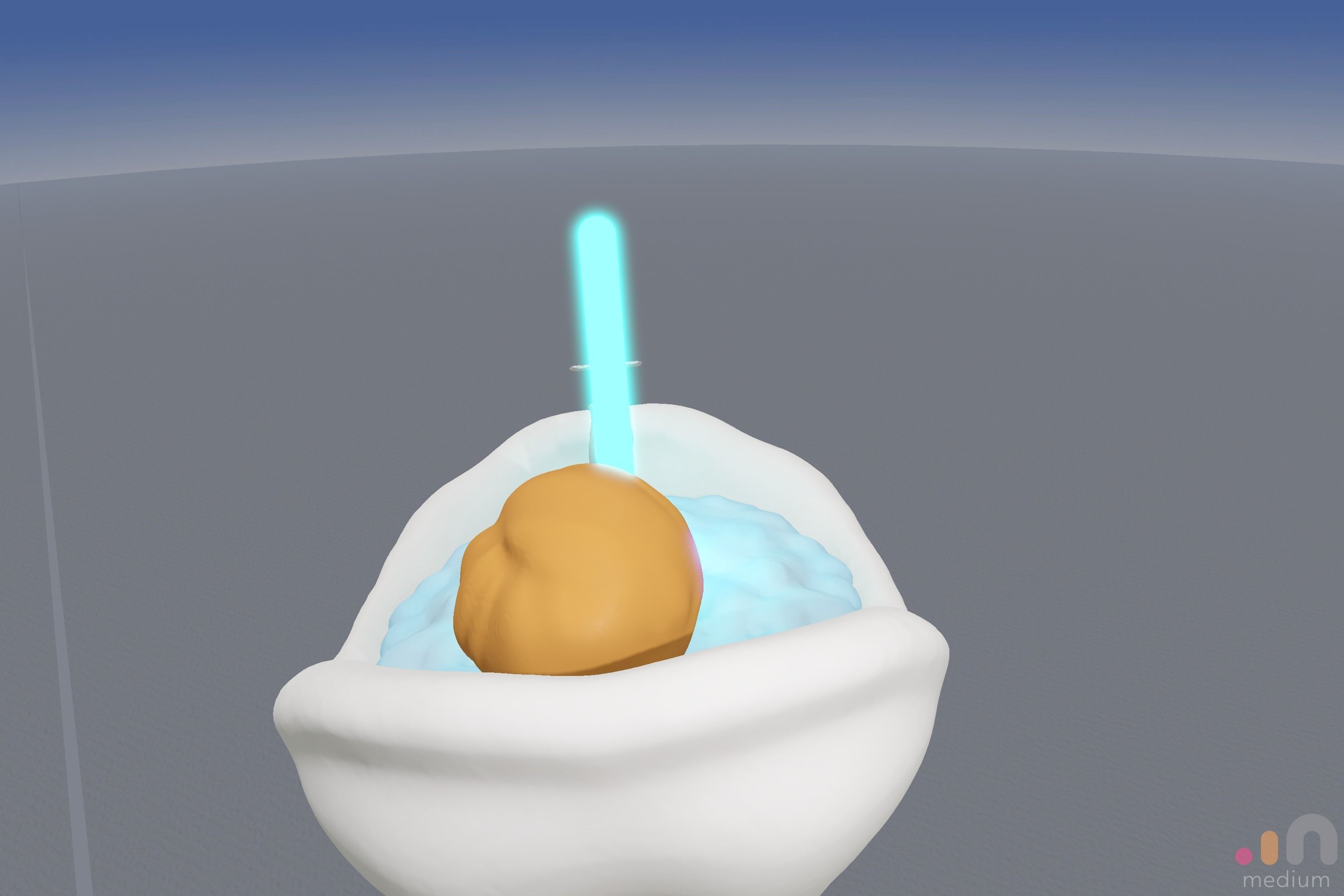 Kenobi Fun with LightSaber 3D model_4