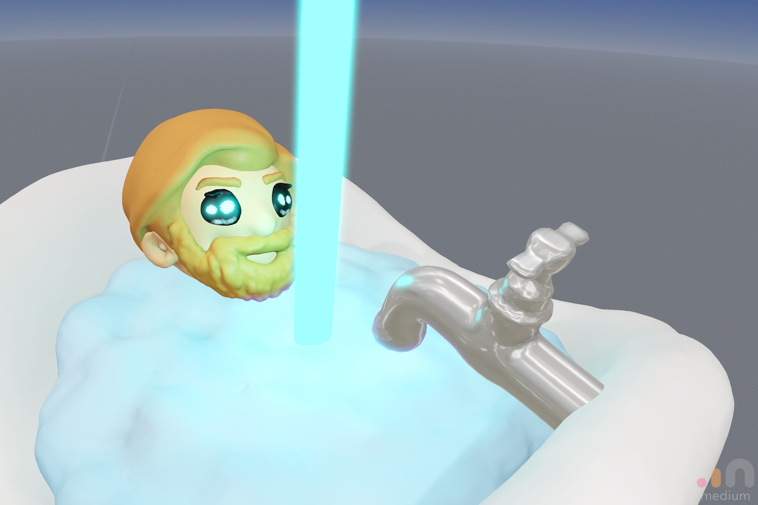 Kenobi Fun with LightSaber 3D model_10