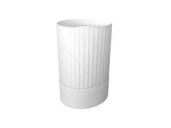 Fluted Chef Hat