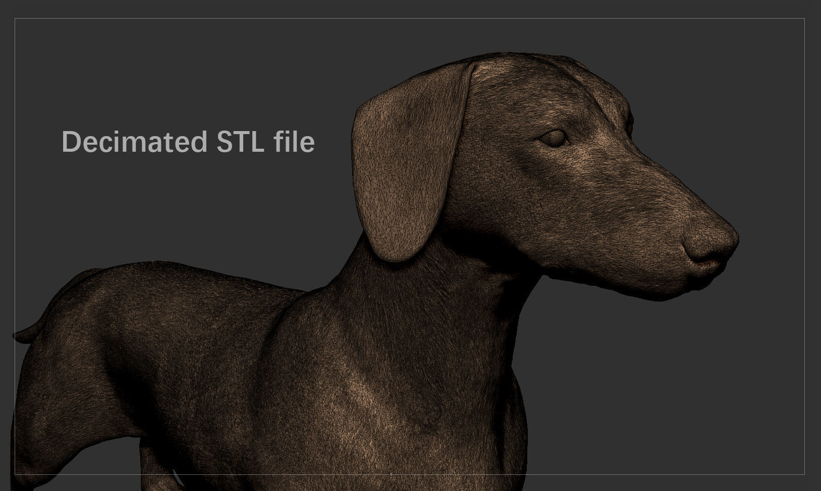 Dachshund High-Poly 3D print model_8