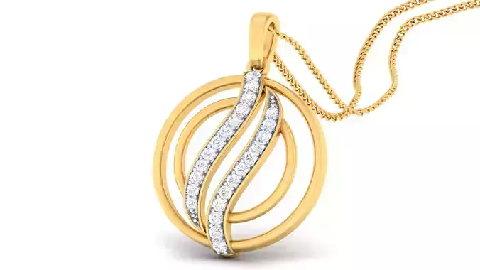 Women pendant-earrings set 3dm mgx render detail 3D print model