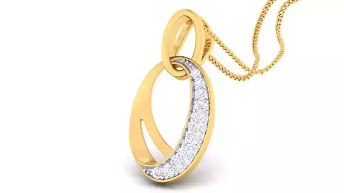 Women pendant-earrings set 3dm mgx render detail 3D print model