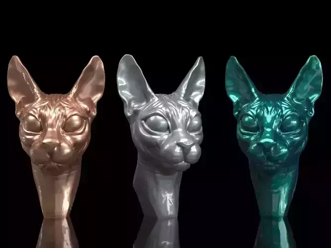 Cat sphynx 3D print model