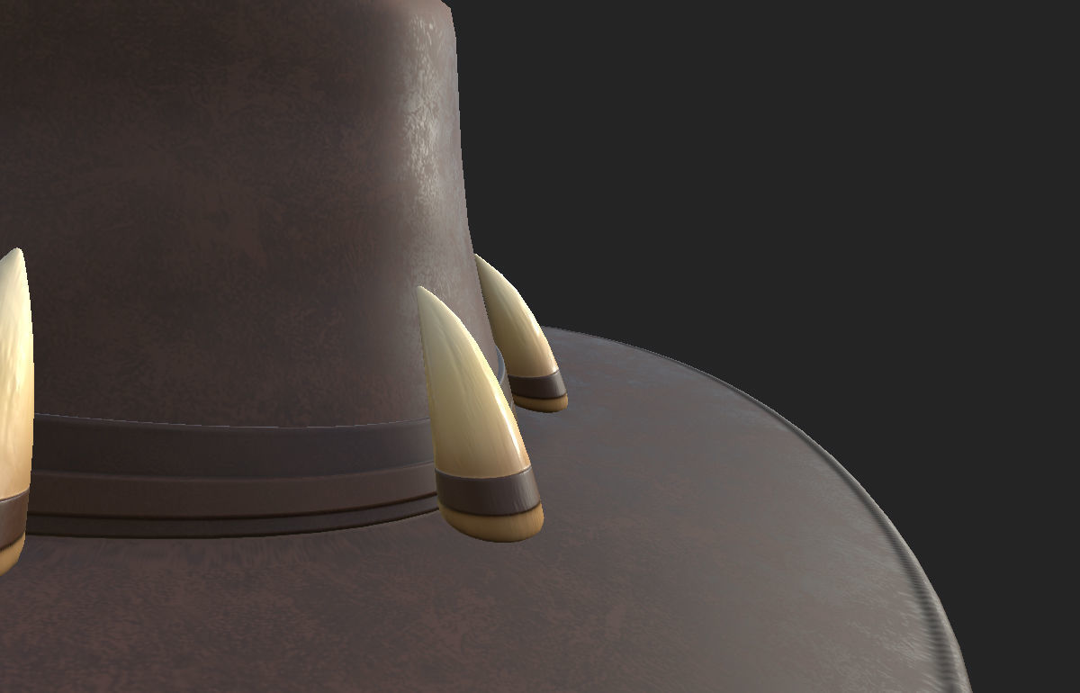 Leather Hat 3D model_16