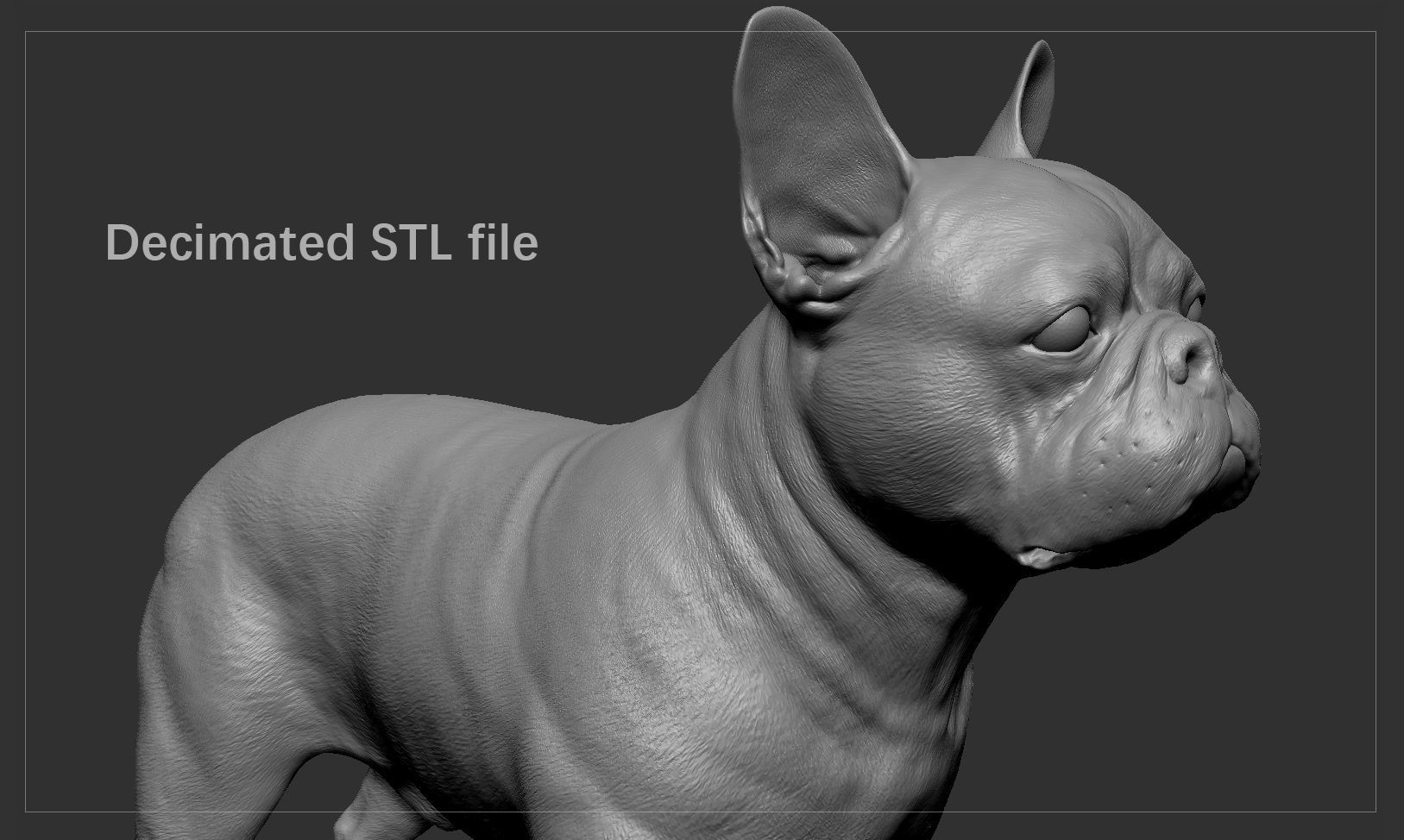 French Bulldog High-Poly 3D print model_6
