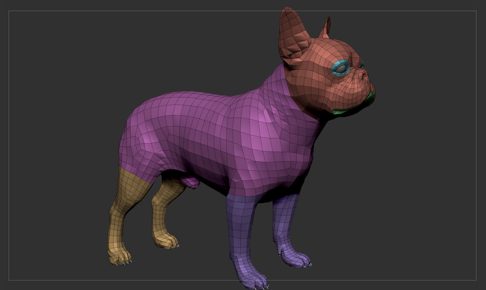 French Bulldog High-Poly 3D print model_8