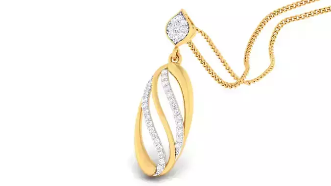 Women pendant-earrings set 3dm mgx render detail 3D print model