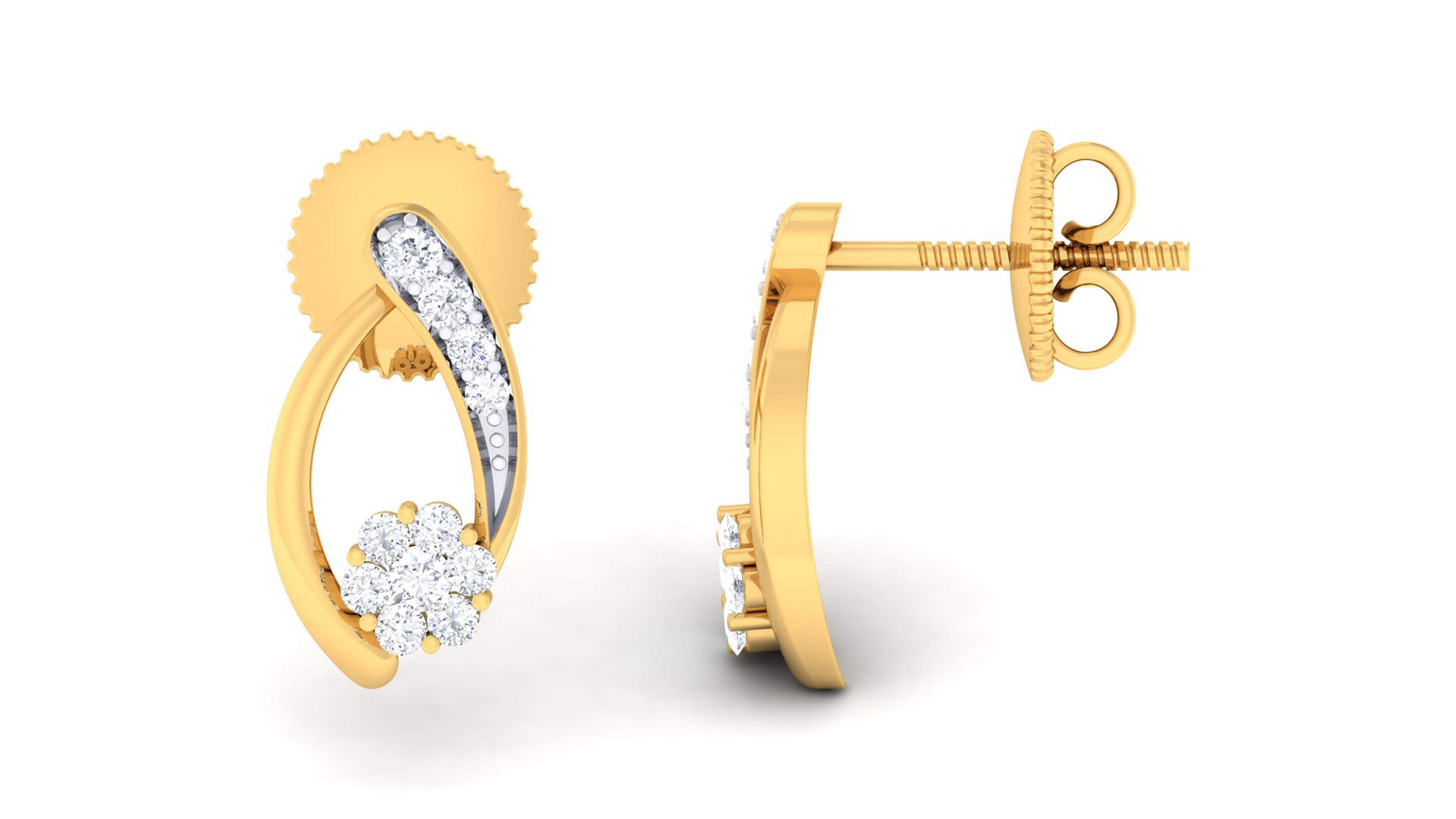 Women pendant-earrings set 3dm mgx render detail 3D print model 3D print model_5