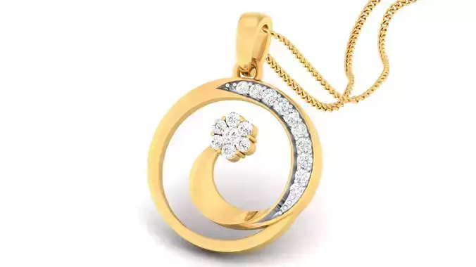 Women pendant-earrings set 3dm mgx render detail 3D print model