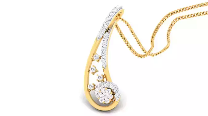 Women pendant-earrings set 3dm mgx render detail 3D print model