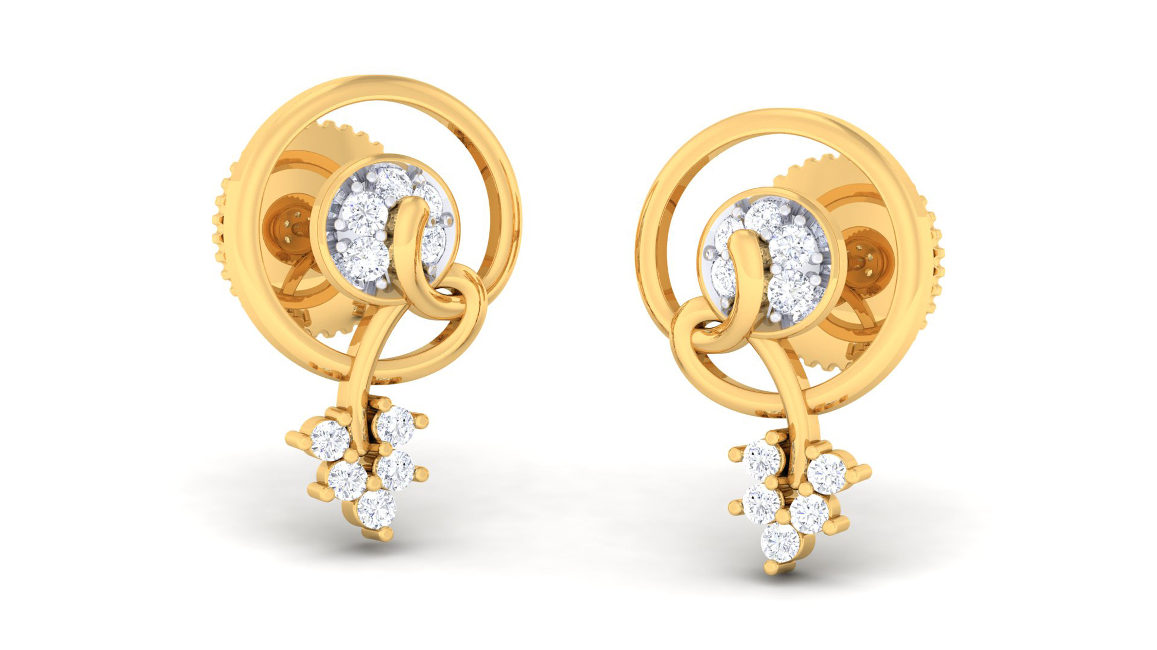 Women pendant-earrings set 3dm mgx render detail 3D print model 3D print model_2