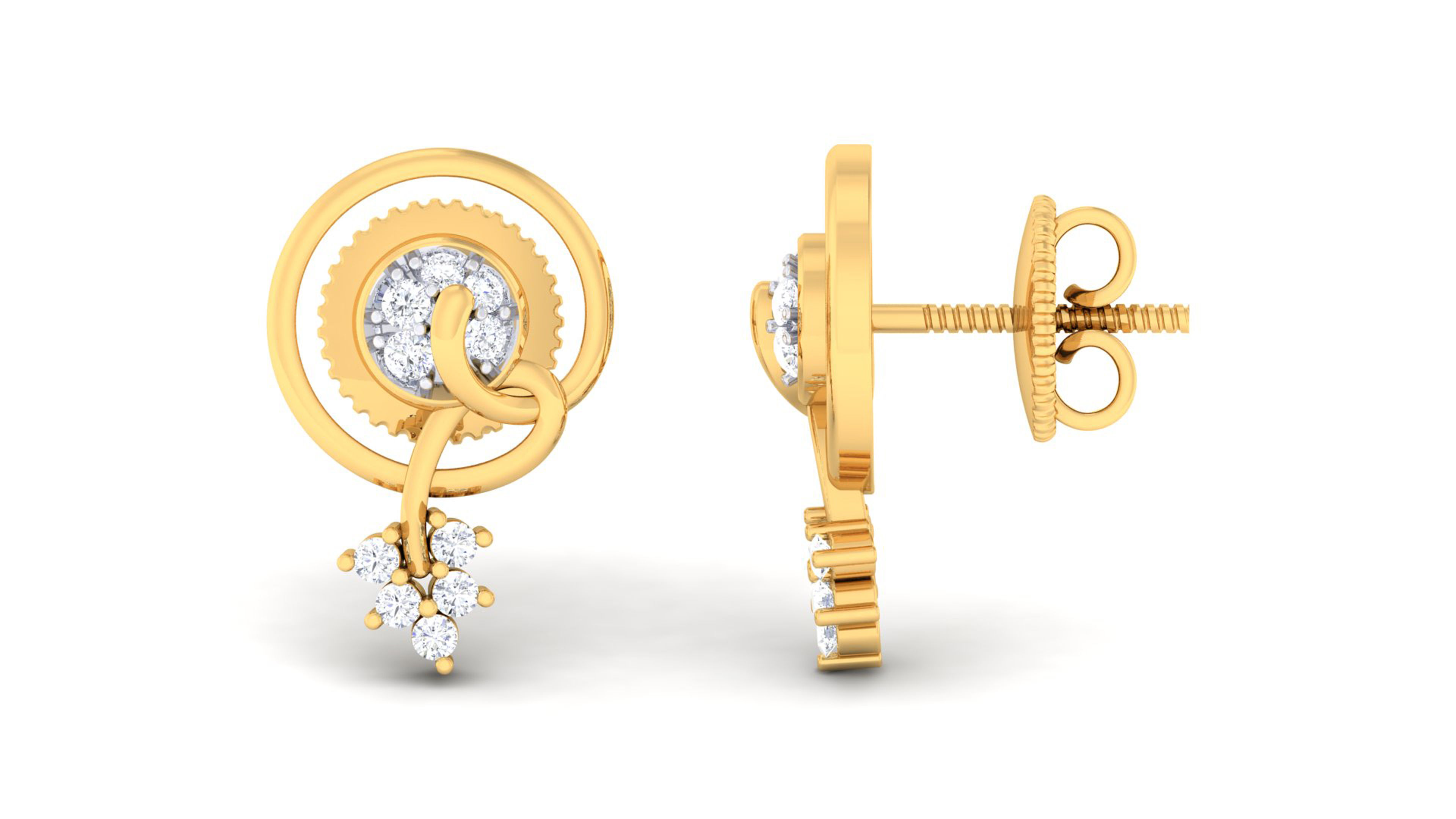 Women pendant-earrings set 3dm mgx render detail 3D print model 3D print model_5