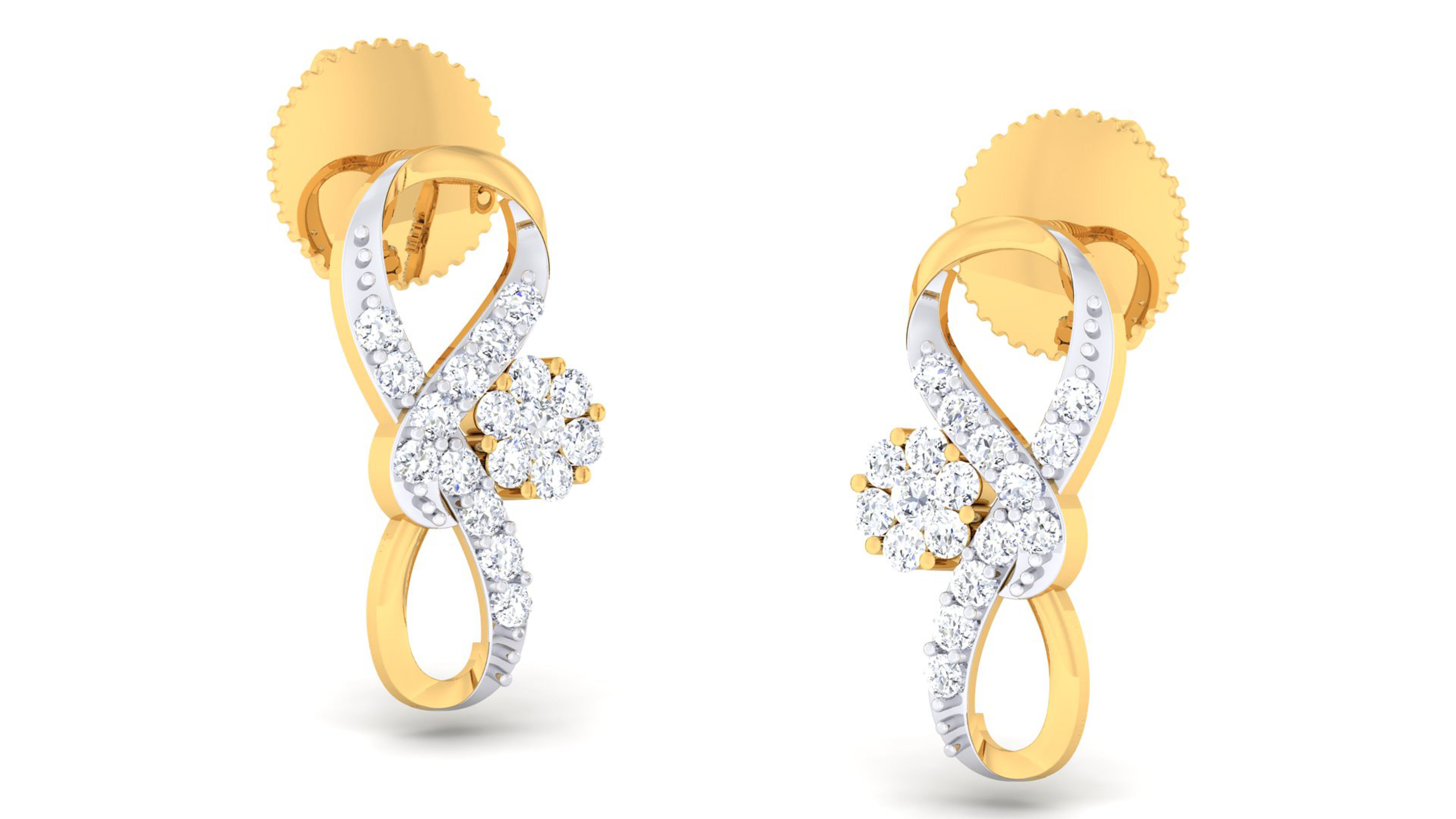 Women pendant-earrings set 3dm mgx render detail 3D print model 3D print model_2