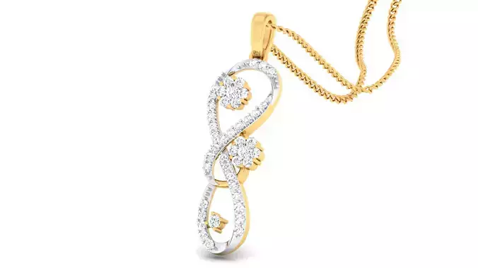 Women pendant-earrings set 3dm mgx render detail 3D print model