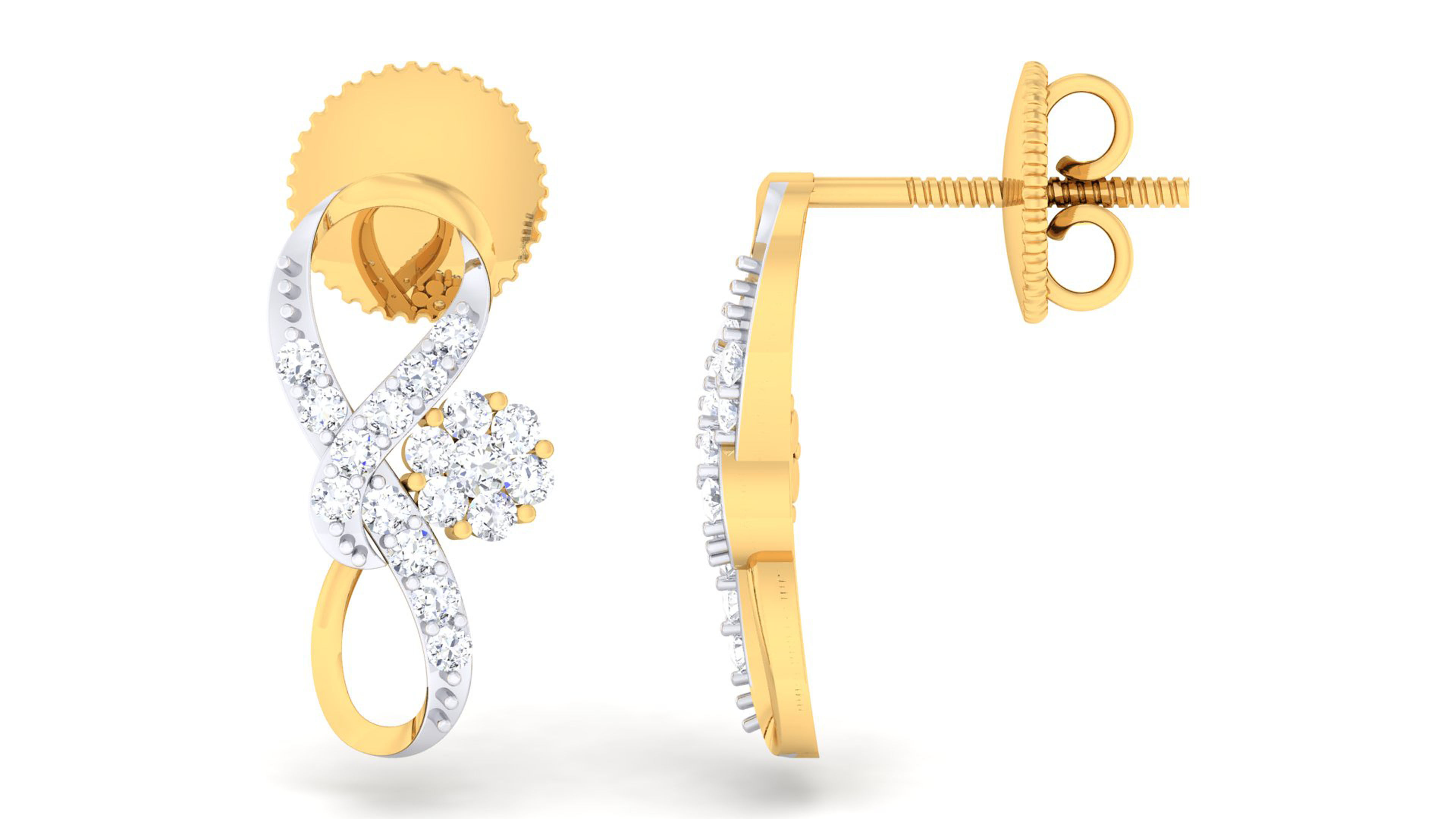 Women pendant-earrings set 3dm mgx render detail 3D print model 3D print model_5