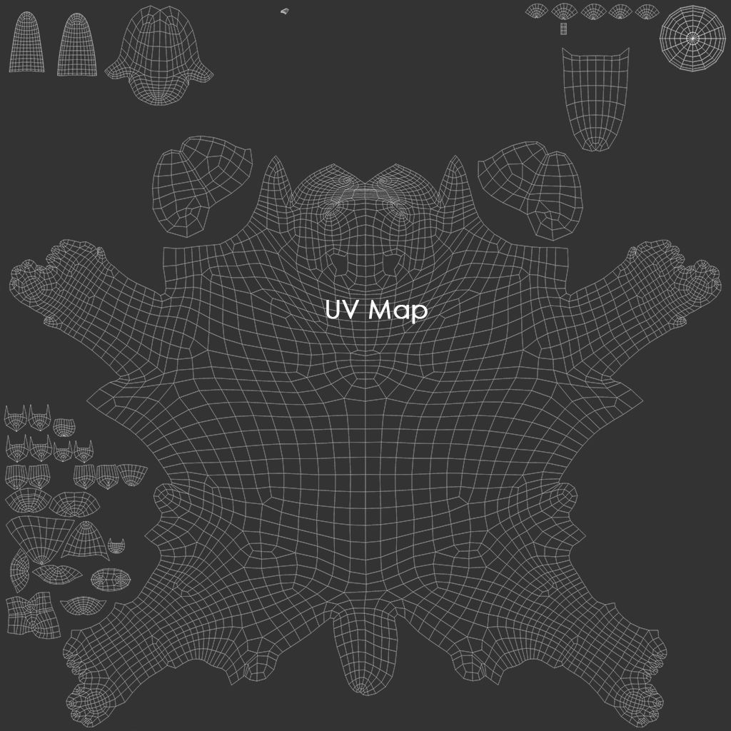 Pug High-Poly 3D print model_10