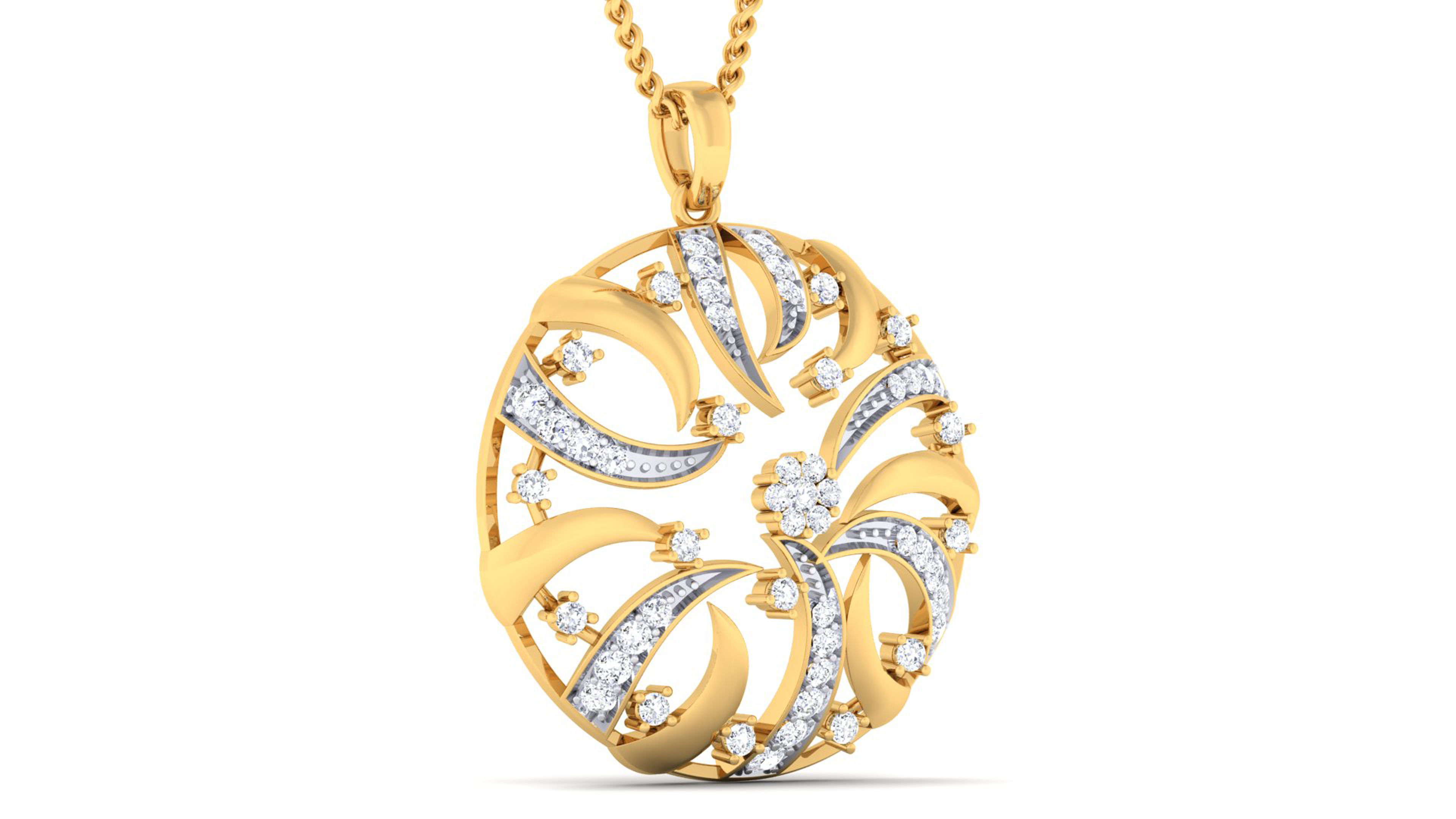 Women pendant-earrings set mgx render detail 3D print model 3D print model_4