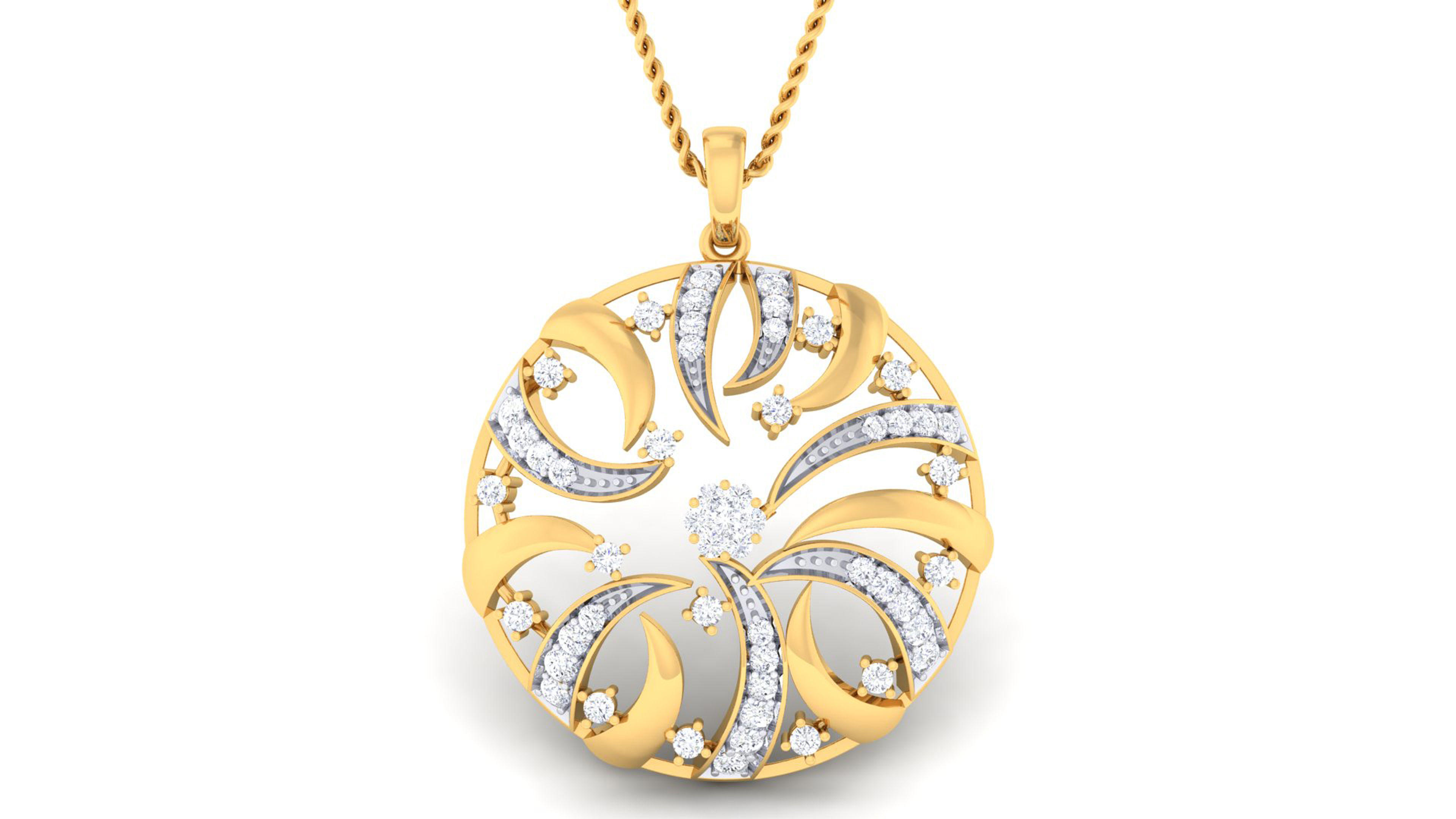 Women pendant-earrings set mgx render detail 3D print model 3D print model_6