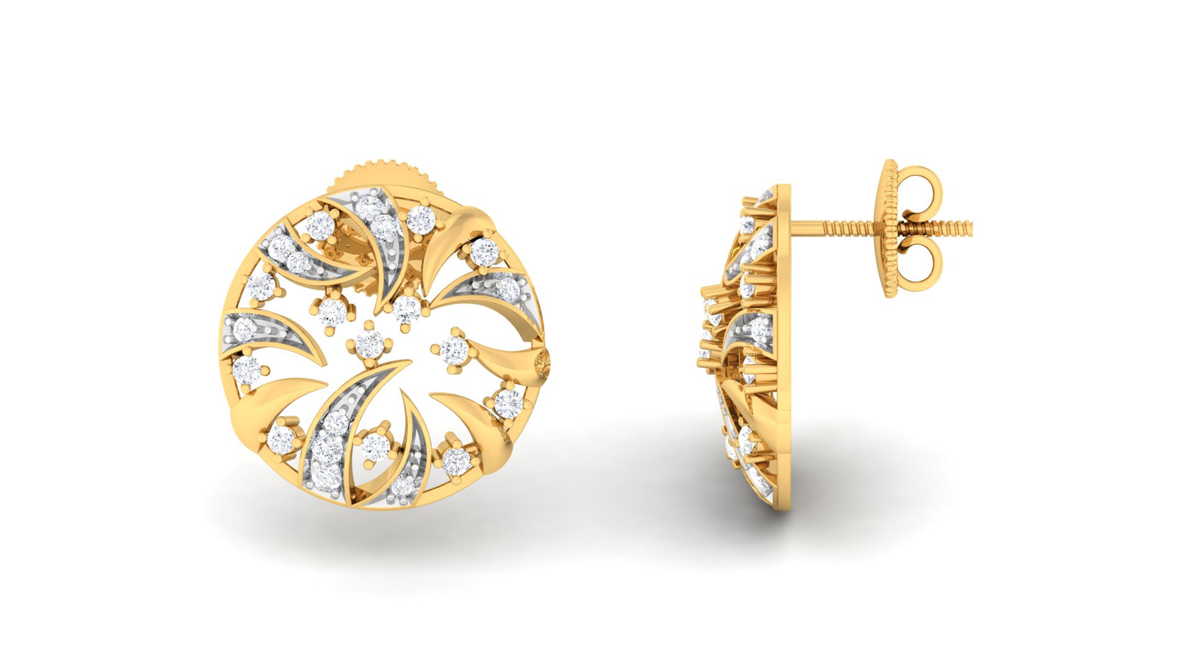 Women pendant-earrings set mgx render detail 3D print model 3D print model_2