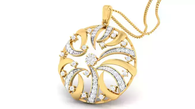 Women pendant-earrings set mgx render detail 3D print model