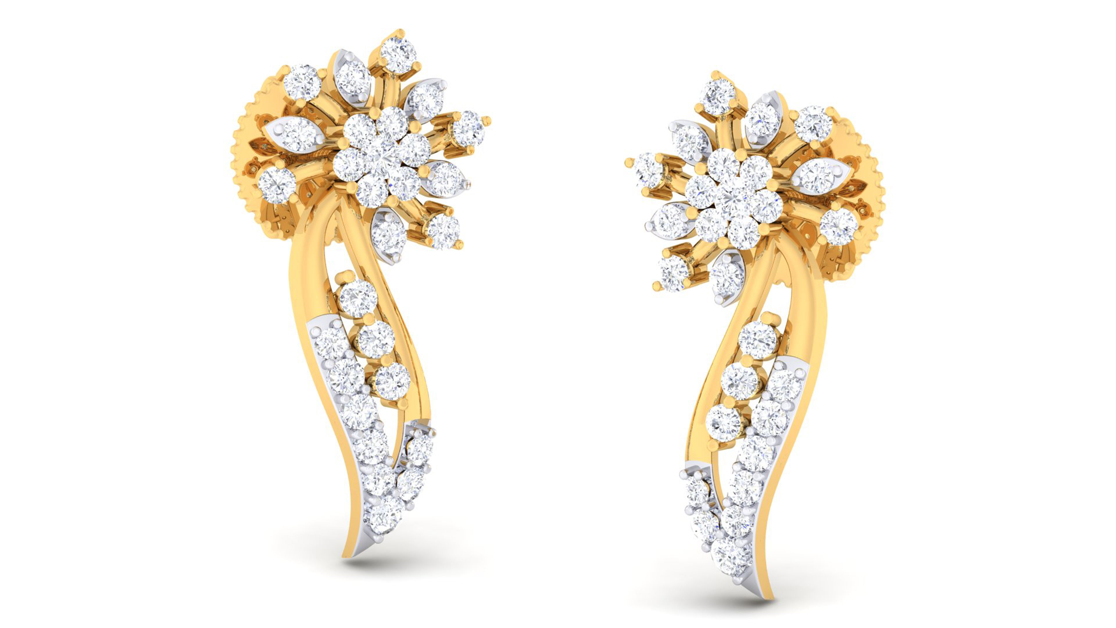 Women pendant-earrings set mgx render detail 3D print model 3D print model_5