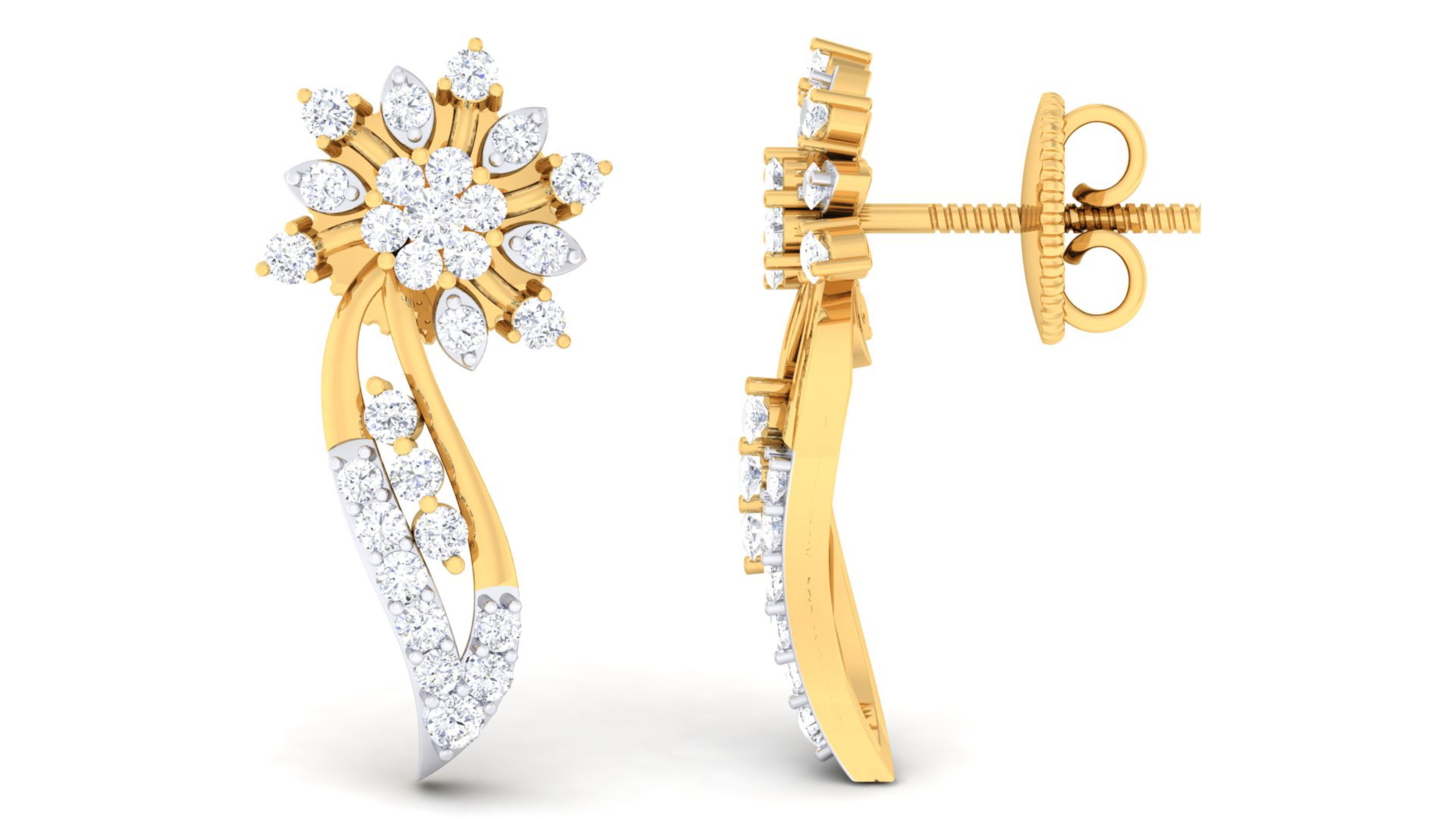 Women pendant-earrings set mgx render detail 3D print model 3D print model_4