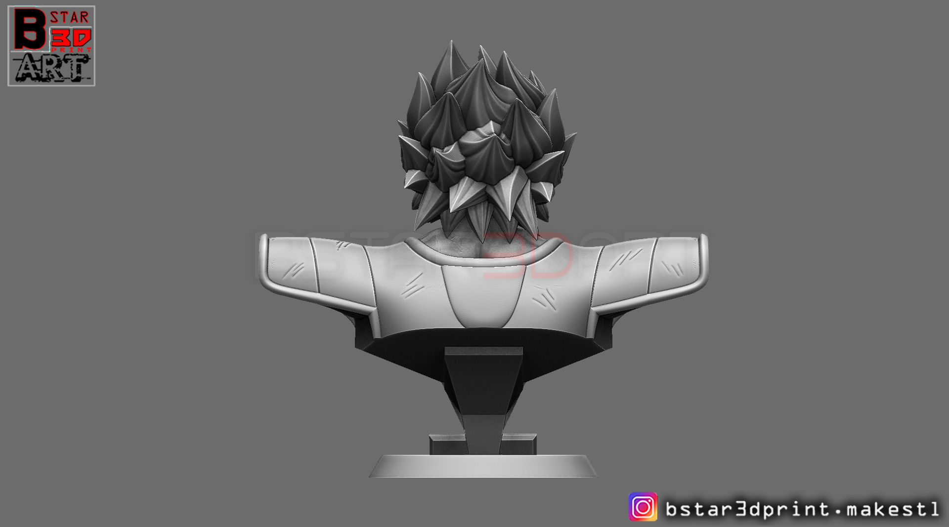 Broly Bust - from Broly Movie 2019 3D print model_6
