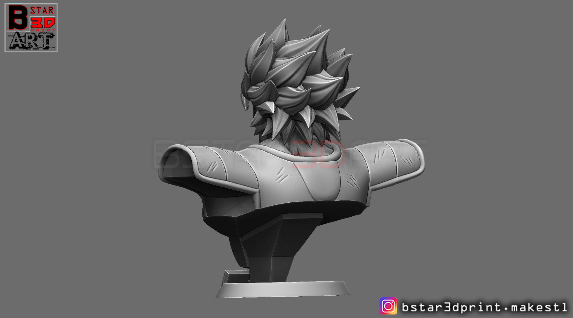 Broly Bust - from Broly Movie 2019 3D print model_5