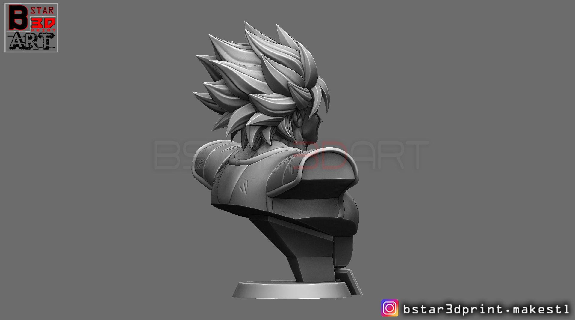 Broly Bust - from Broly Movie 2019 3D print model_7