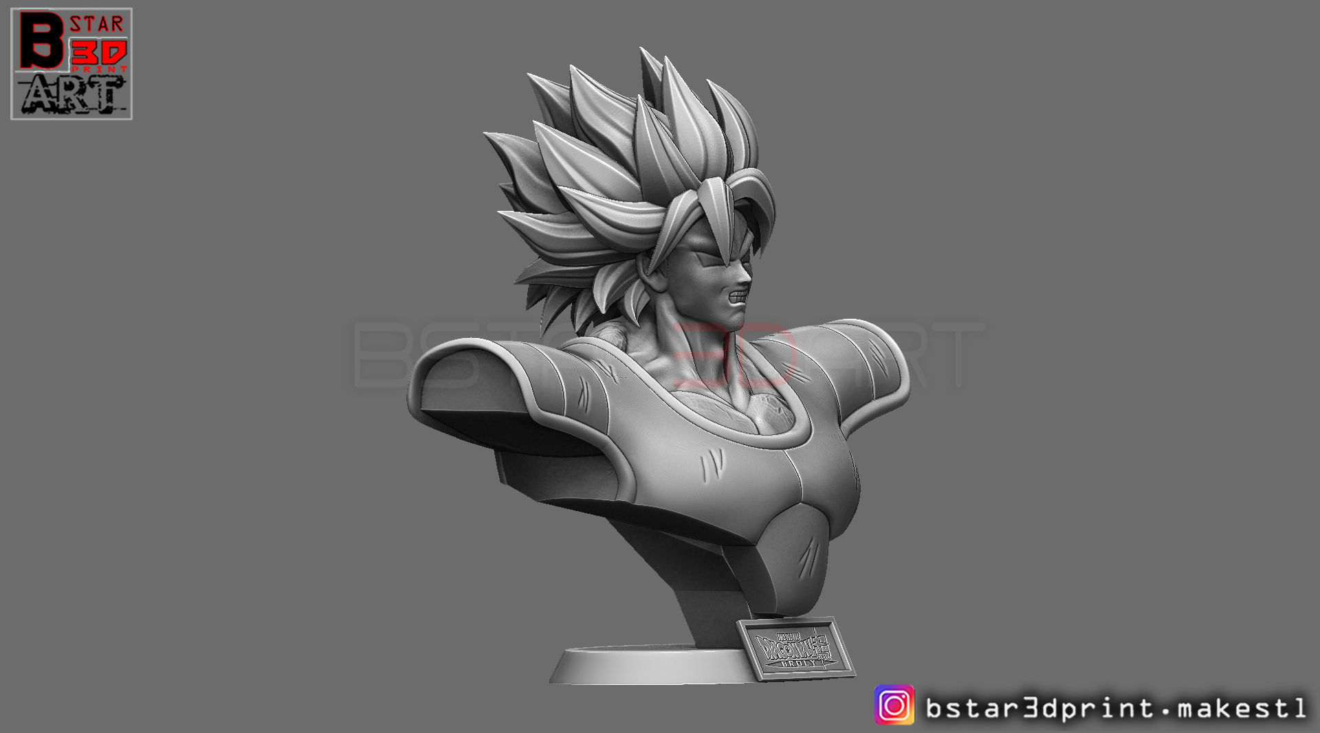 Broly Bust - from Broly Movie 2019 3D print model_8