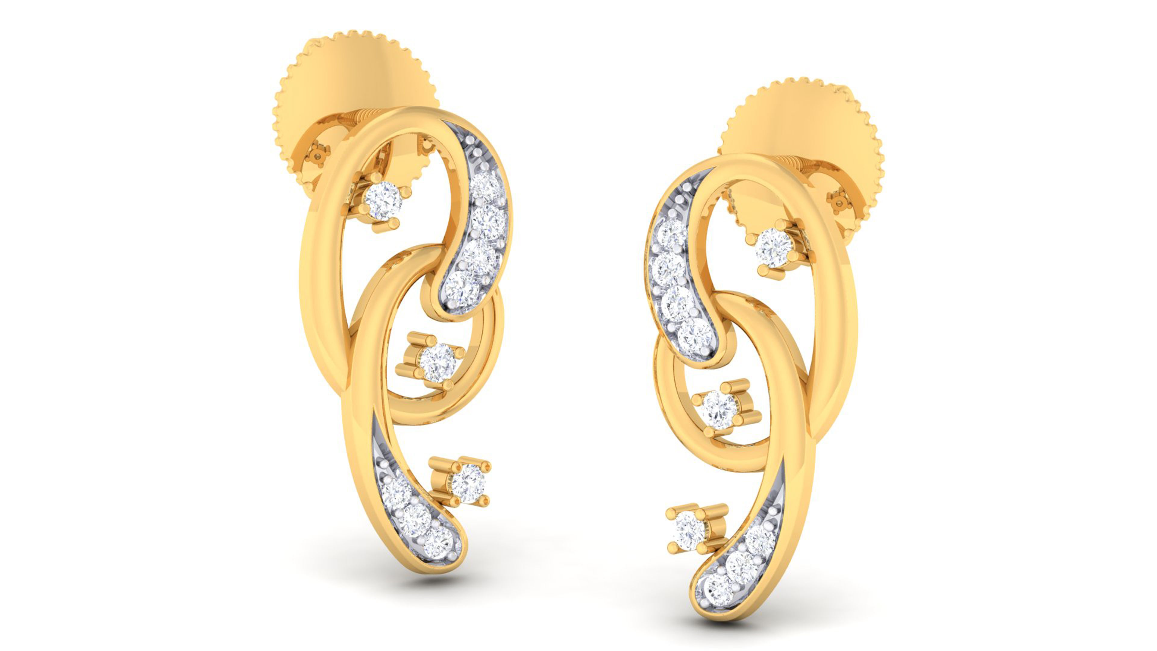 Women pendant-earrings set 3dm mgx render detail 3D print model 3D print model_2