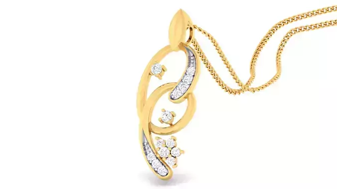 Women pendant-earrings set 3dm mgx render detail 3D print model