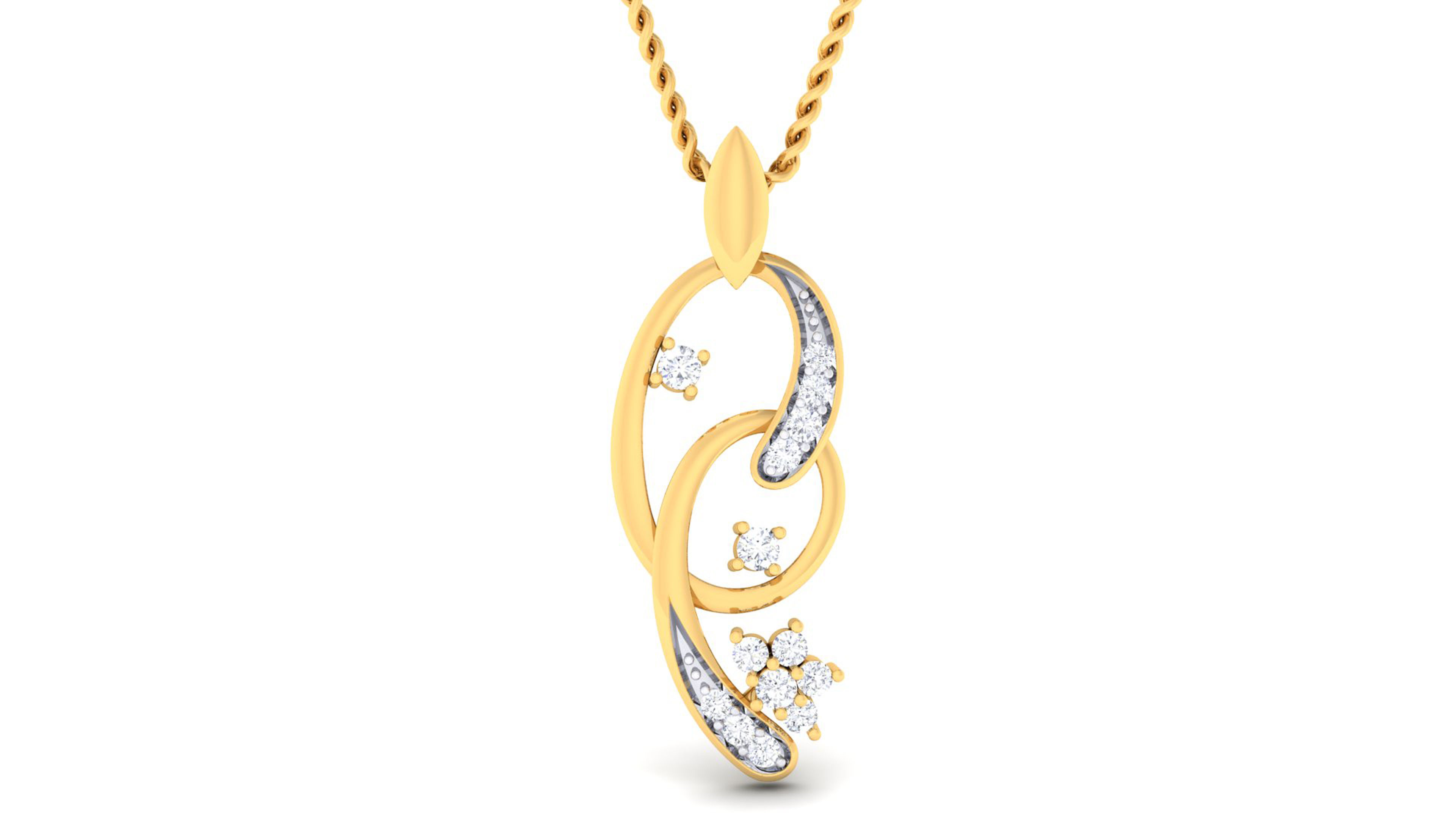 Women pendant-earrings set 3dm mgx render detail 3D print model 3D print model_8