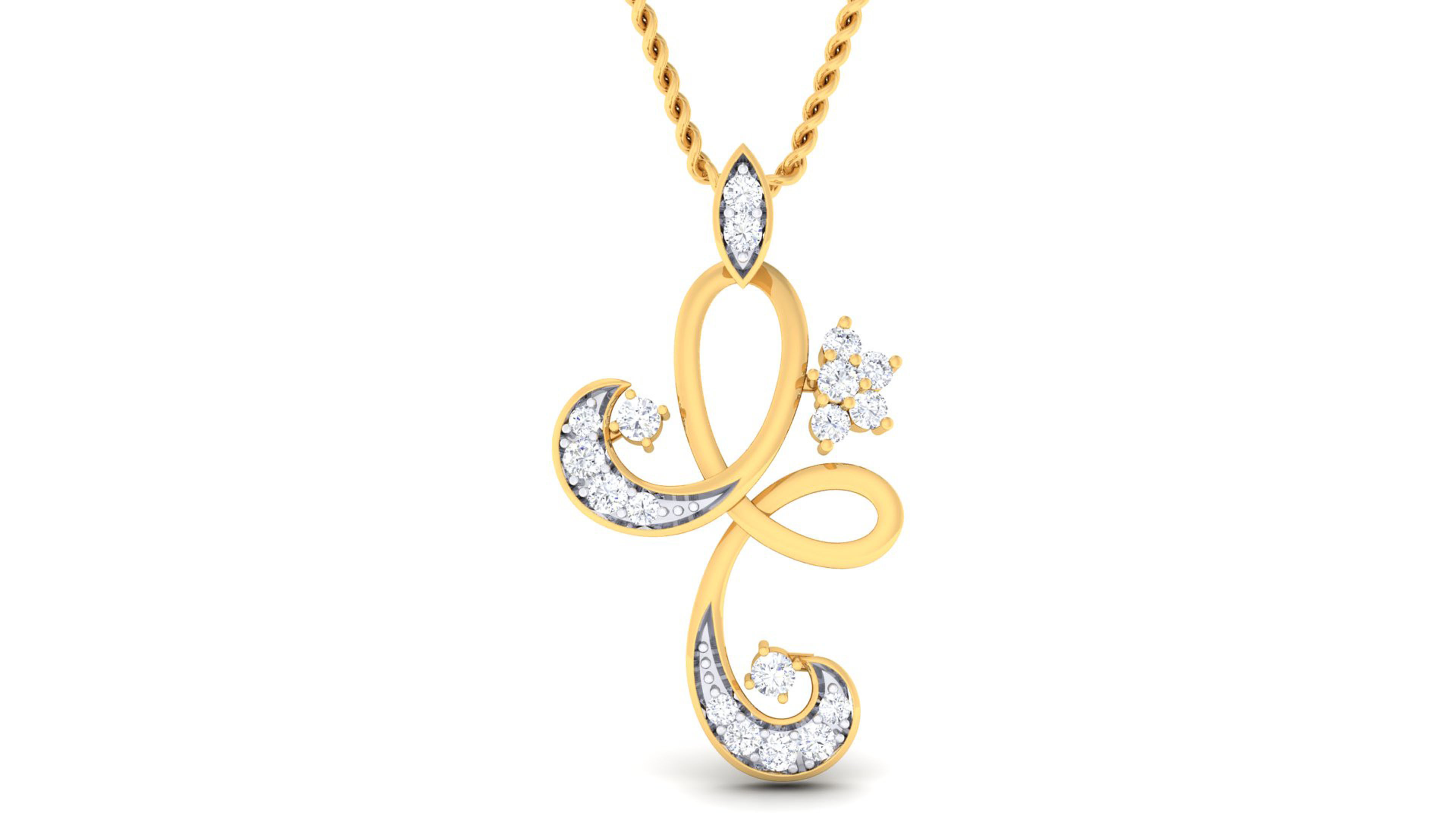 Women pendant-earrings set 3dm mgx render detail 3D print model 3D print model_8