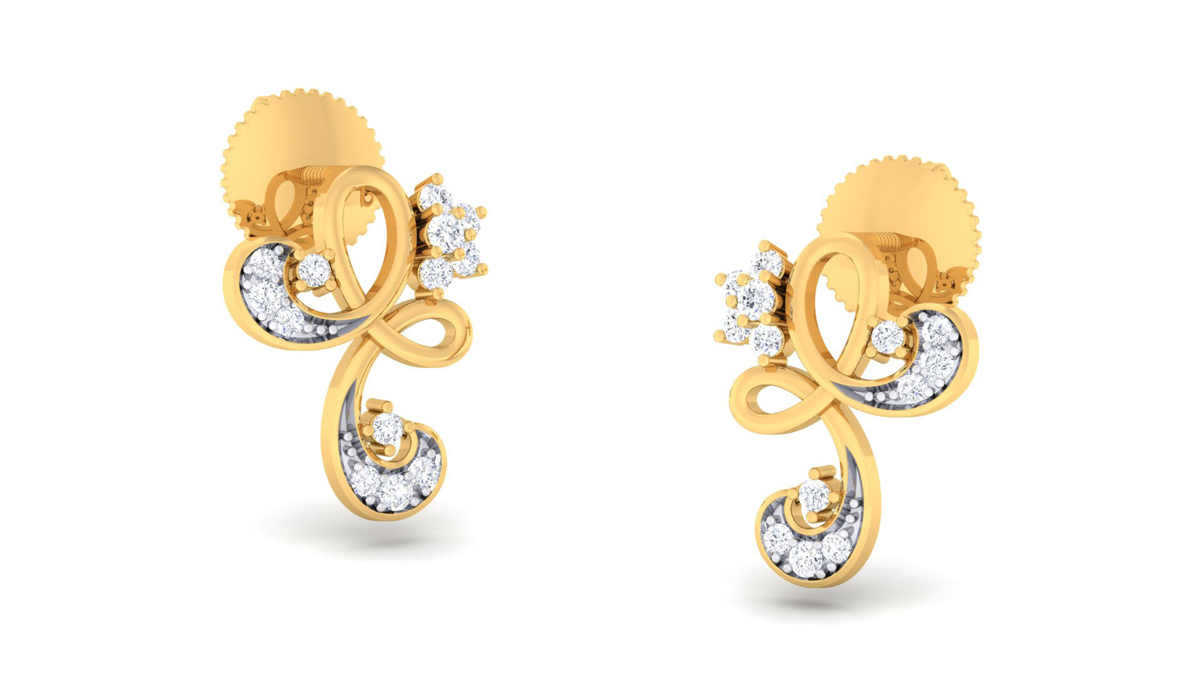 Women pendant-earrings set 3dm mgx render detail 3D print model 3D print model_2