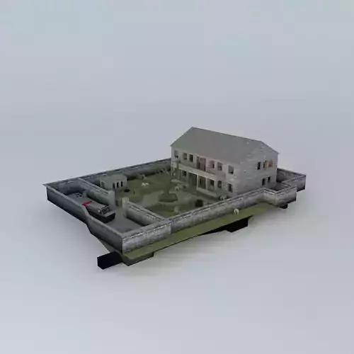 Mansion map low poly