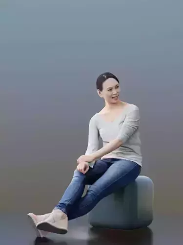 Bao 10013 - Sitting Casual Girl
