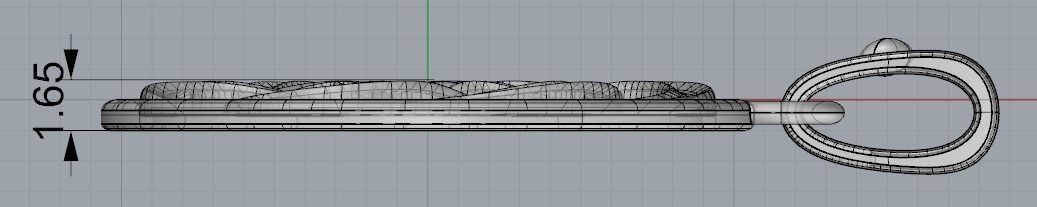 Celtic Knot Pendant 3D model_3