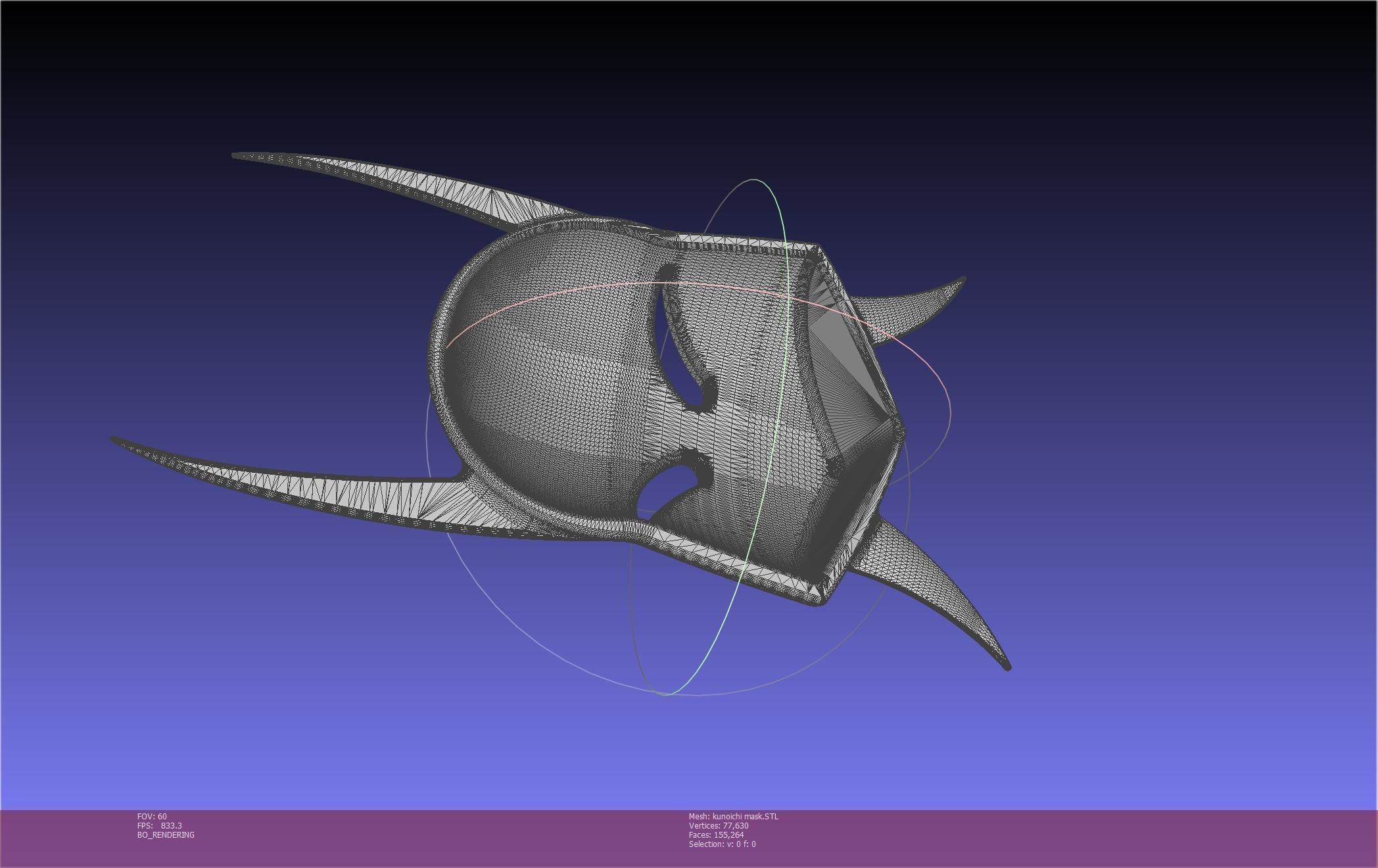 Cypher Team Kunoichi Mask Printable Model 3D print model_53