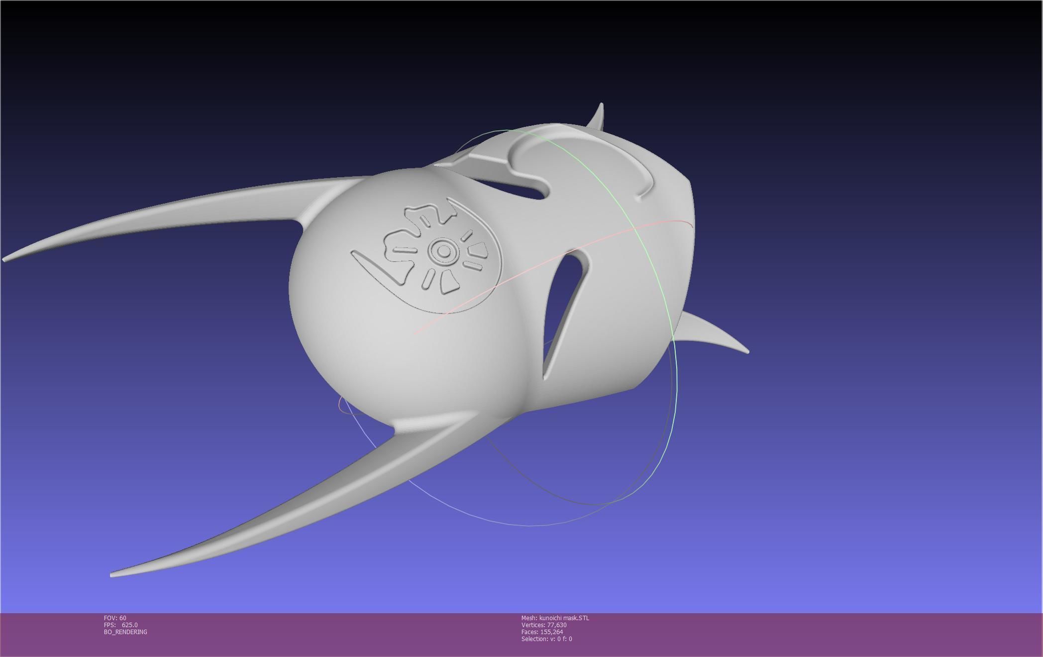 Cypher Team Kunoichi Mask Printable Model 3D print model_132