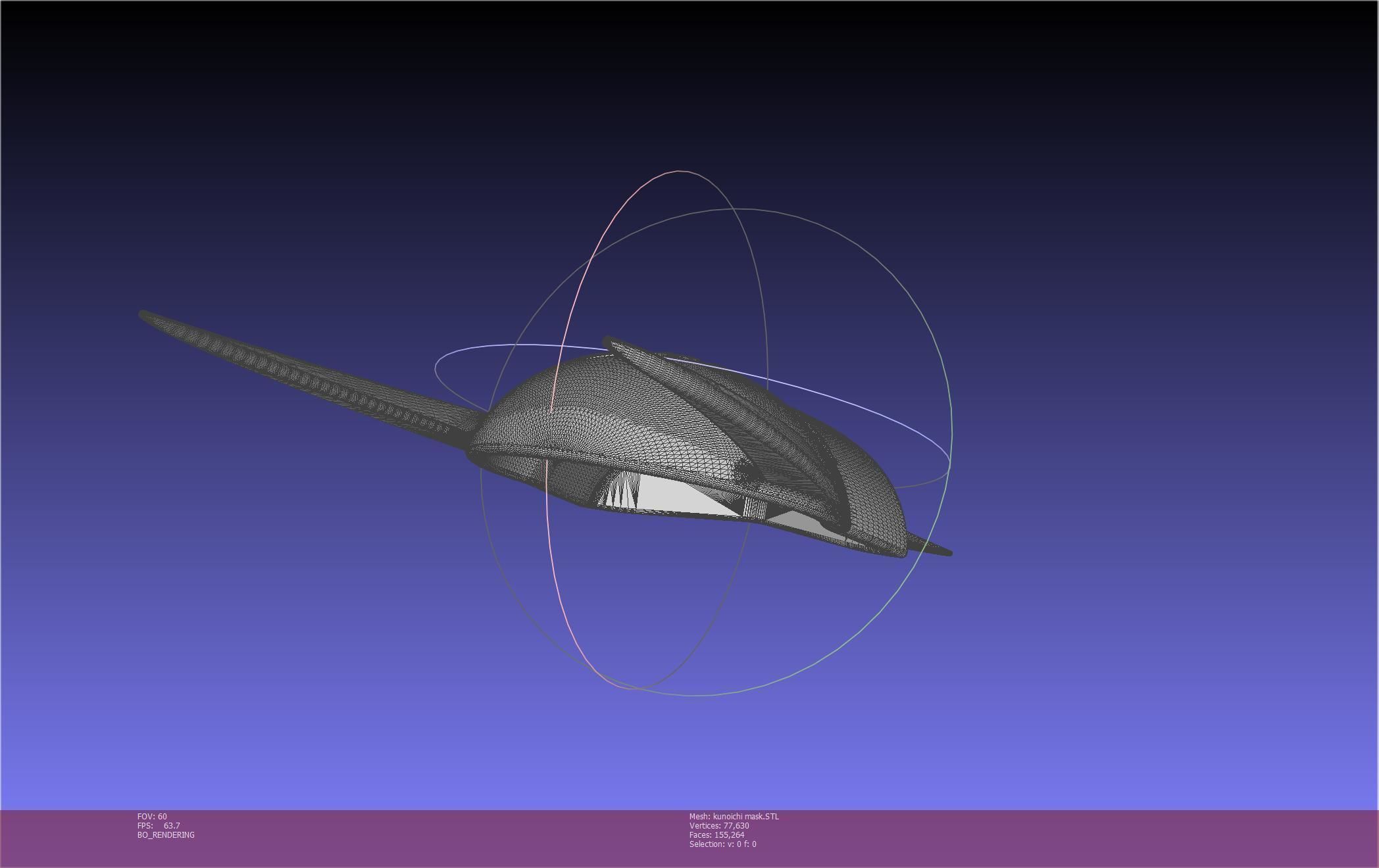 Cypher Team Kunoichi Mask Printable Model 3D print model_38