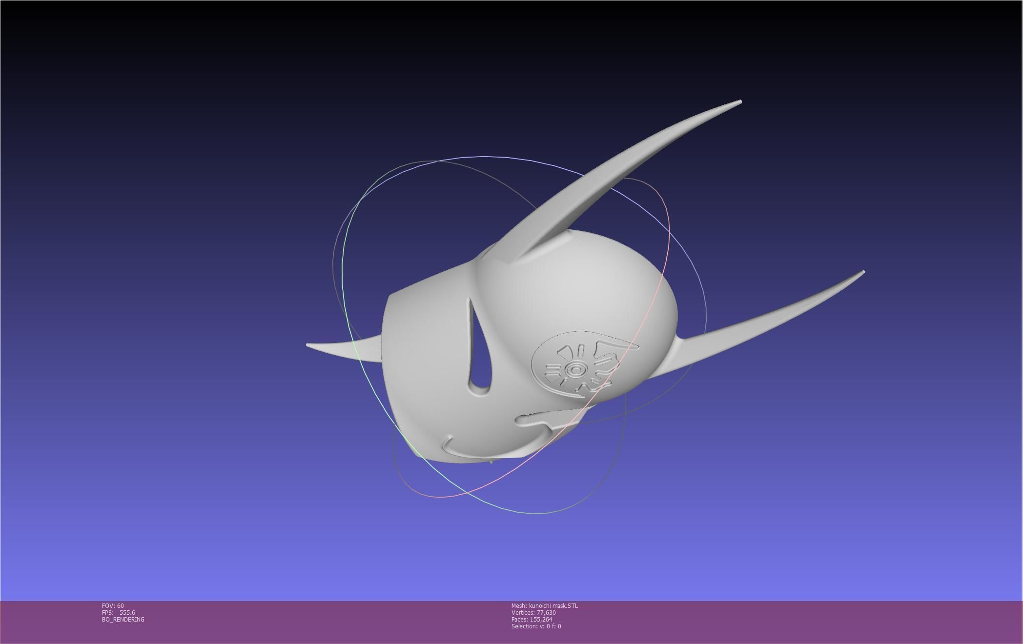 Cypher Team Kunoichi Mask Printable Model 3D print model_142