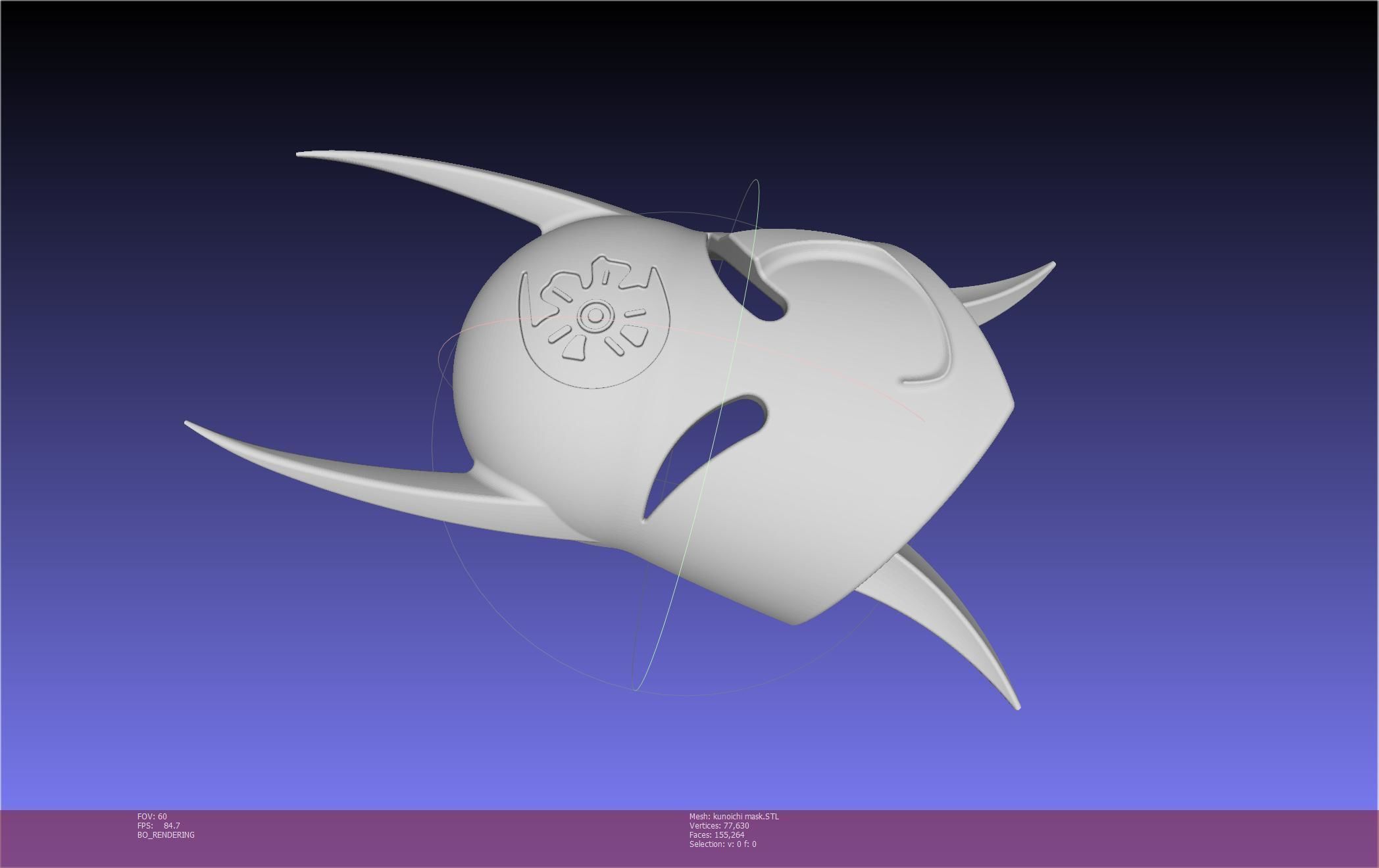 Cypher Team Kunoichi Mask Printable Model 3D print model_149