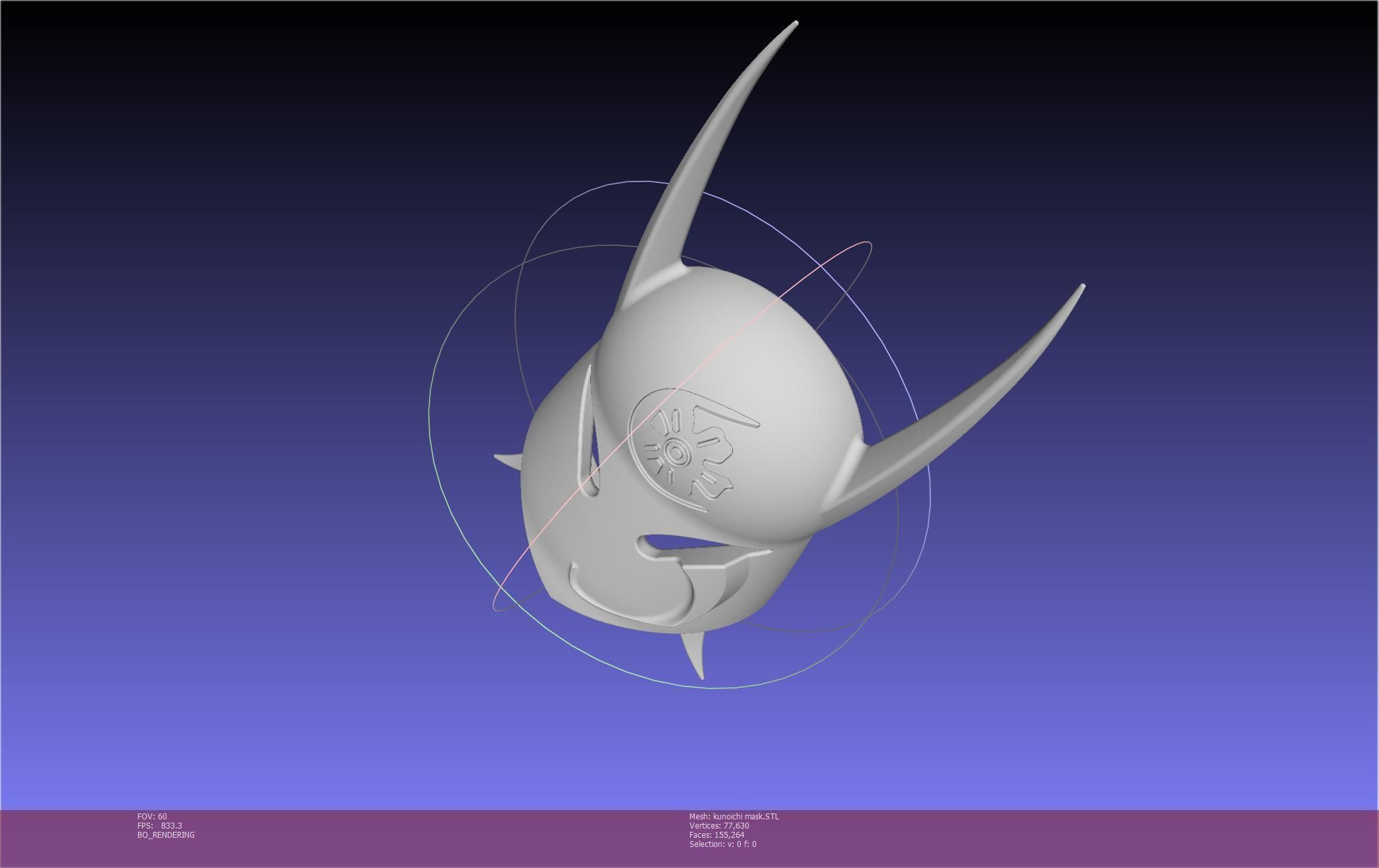 Cypher Team Kunoichi Mask Printable Model 3D print model_140