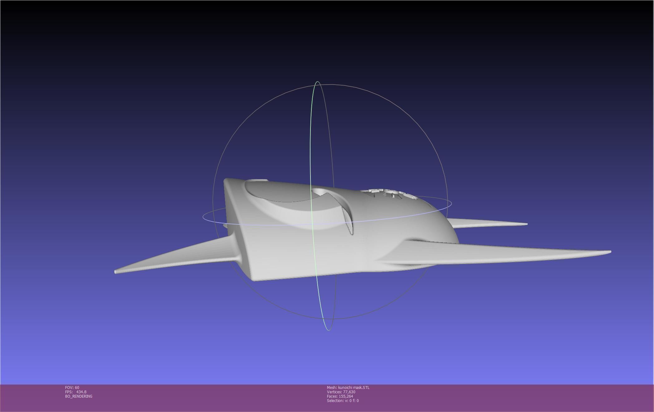 Cypher Team Kunoichi Mask Printable Model 3D print model_81